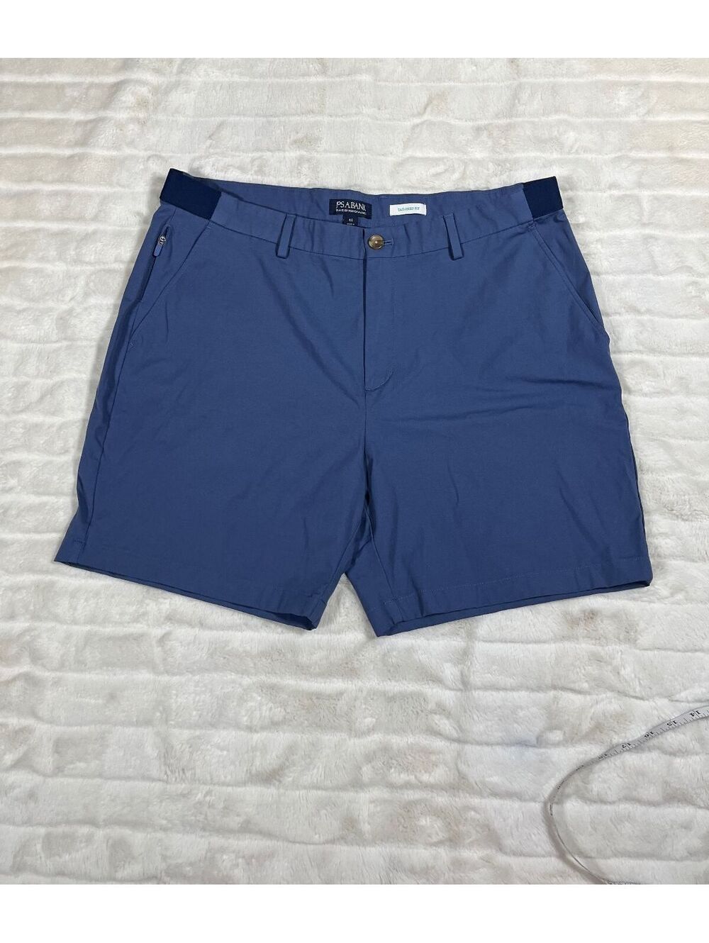Jos. A Bank Men 40 Dark Slate Blue Traveler Performance Khaki Fall Summer Shorts